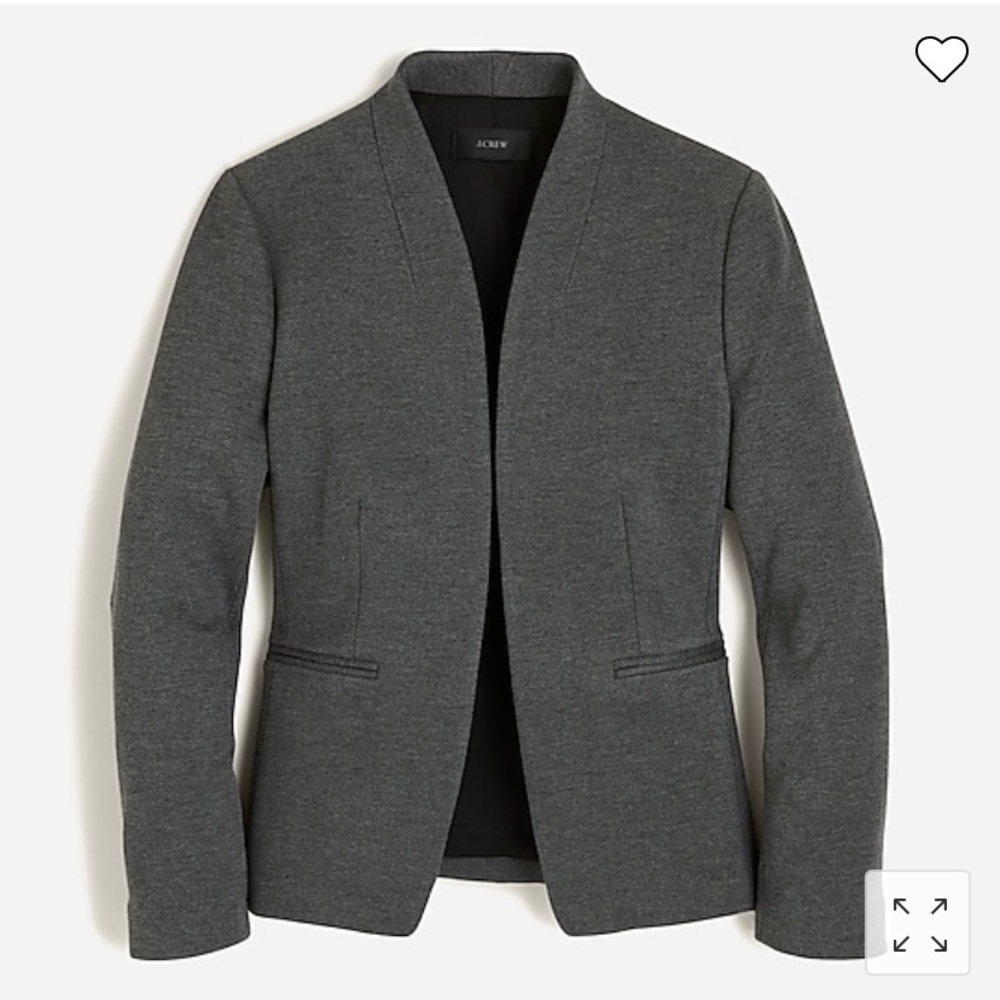 J Crew Going Out Blazer in stretch Twill - Heather Dove - 00
